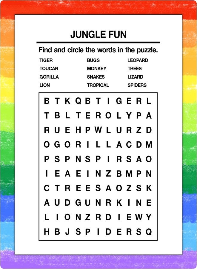ZOCO - Word Search for Kids - Mini Activity Pads (50 Bulk Pack Without Crayons) - Party Favors, Goodie Bag Stuffers, Activities for Kids - Image 2